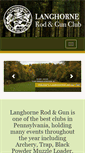 Mobile Screenshot of langhornerodandgun.com